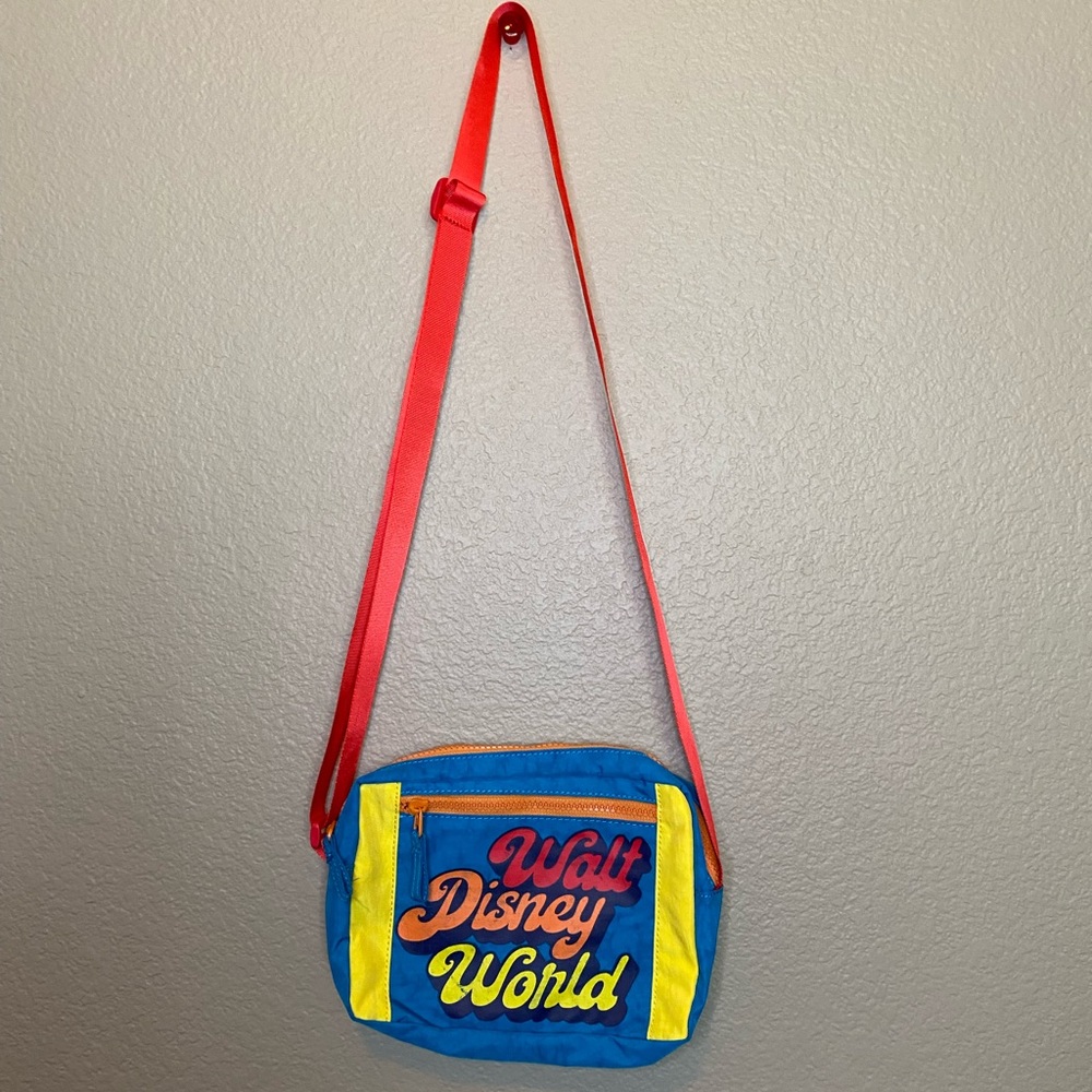 Disney Parks Disney World Retro Style Nylon Crossbody Bag